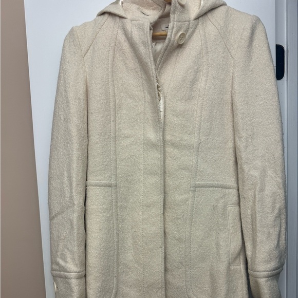 Frenchi Wool Coat with hood - Size Small - Picture 2 of 16
